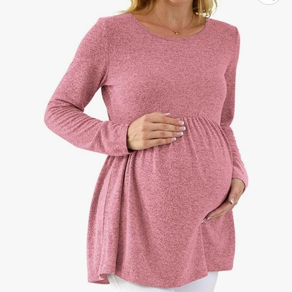 XL Pink Maternity Tunic - Picture 1 of 7